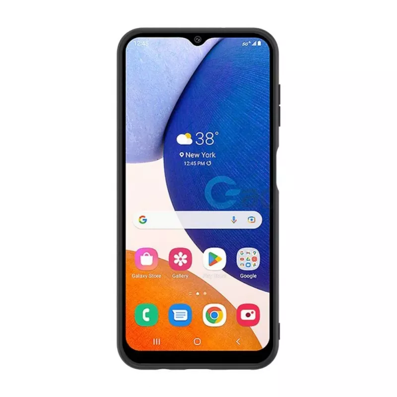 iLike Samsung Galaxy A14 5G Cover posteriore in pelle sintetica grigia