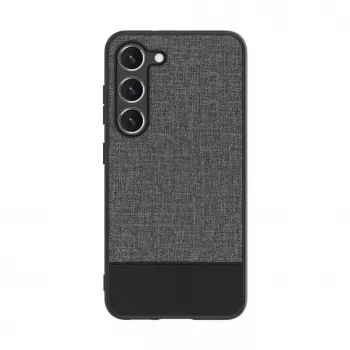 iLike Samsung Galaxy S23 Plus Cover posteriore in pelle sintetica grigio