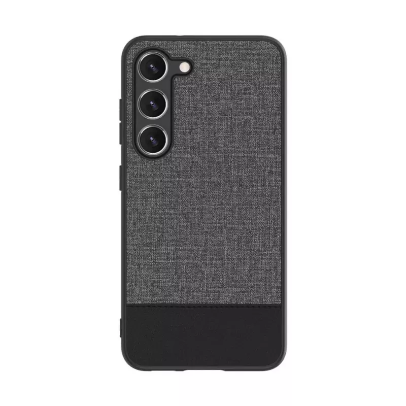 iLike Samsung Galaxy S23 Plus Cover posteriore in pelle sintetica grigio