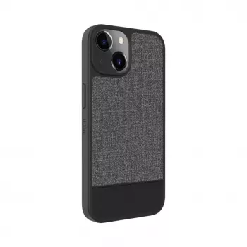 iLike Apple iPhone 14 Cover posteriore in pelle sintetica grigio