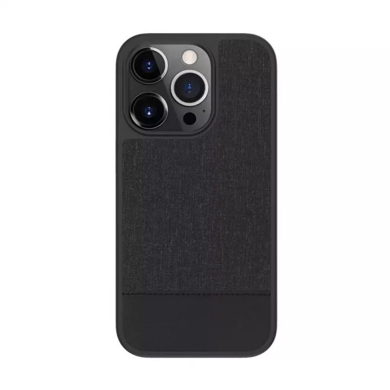 iLike Apple iPhone 14 Pro Cover posteriore in pelle sintetica nero