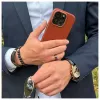 Evelatus Apple iPhone 14 Pro Custodia in pelle originale compatibile MagSafe marrone