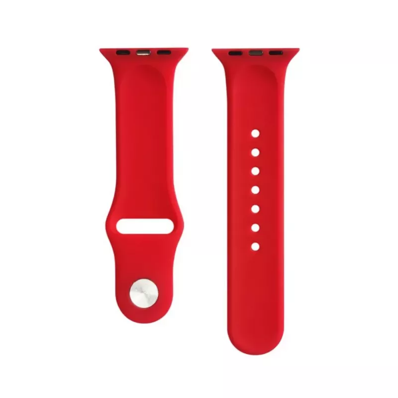 Evelatus Cinturino in Silicone Loop per Apple Watch 38/40/41mm (110mm S/M) Rosso