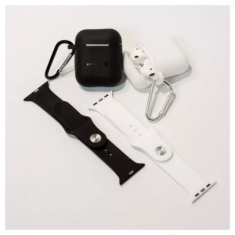 Evelatus Cinturino in Silicone Loop per Apple Watch 38/40/41mm (110mm S/M) Bianco
