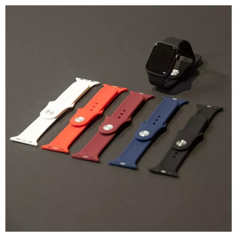 Evelatus Cinturino in Silicone Loop per Apple Watch 38/40/41mm (110mm S/M) Bianco