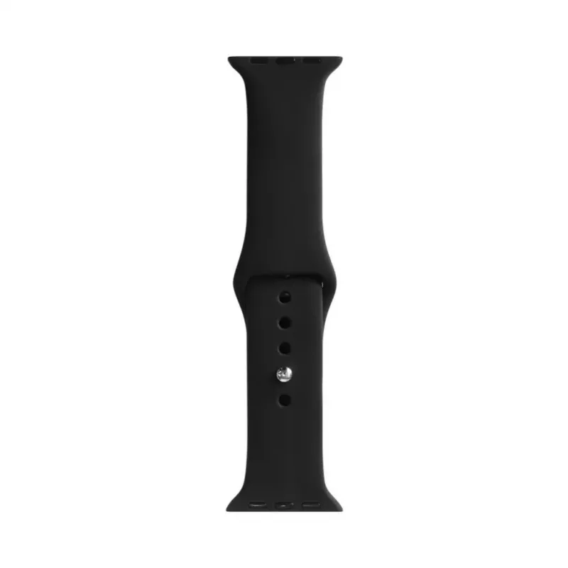Evelatus Cinturino in Silicone Loop per Apple Watch 42/44/45mm (S/M 110mm) Nero