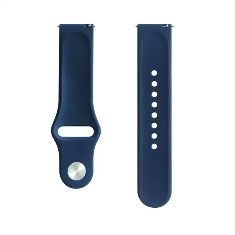 Evelatus Cinturino in Silicone Loop per Orologio 20mm (S/M 110mm) Blu