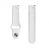 Evelatus Cinturino in Silicone Loop per Orologio 20mm (S/M 110mm) Bianco