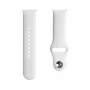 Evelatus Cinturino in Silicone Loop per Orologio 22mm (S/M 110mm) Bianco