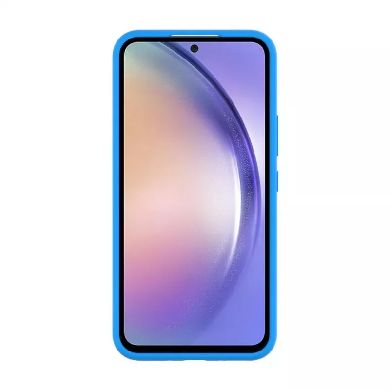 Evelatus Cover in Silicone Premium Soft Touch per Samsung Galaxy A54 Blu