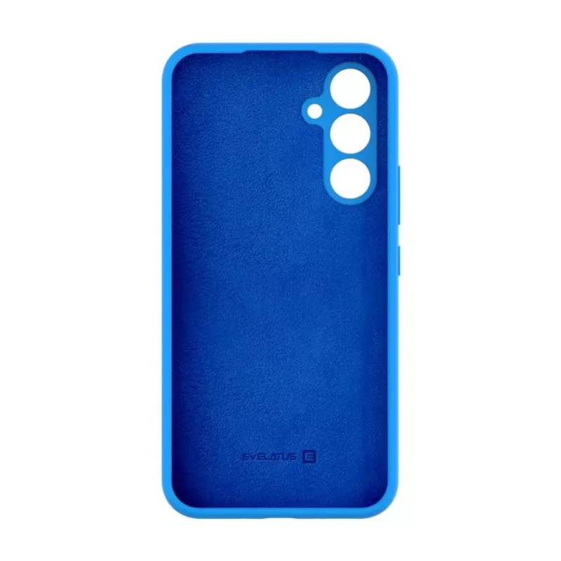 Evelatus Cover in Silicone Premium Soft Touch per Samsung Galaxy A54 Blu