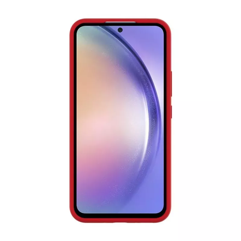 Evelatus Cover in Silicone Premium Soft Touch per Samsung Galaxy A54 Rosso