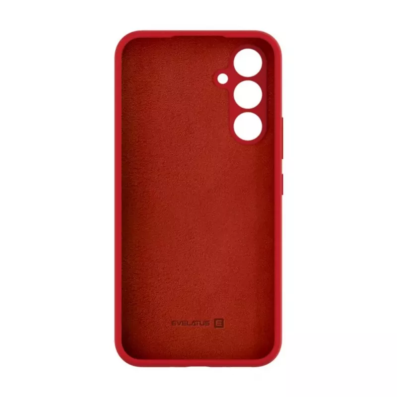Evelatus Cover in Silicone Premium Soft Touch per Samsung Galaxy A54 Rosso