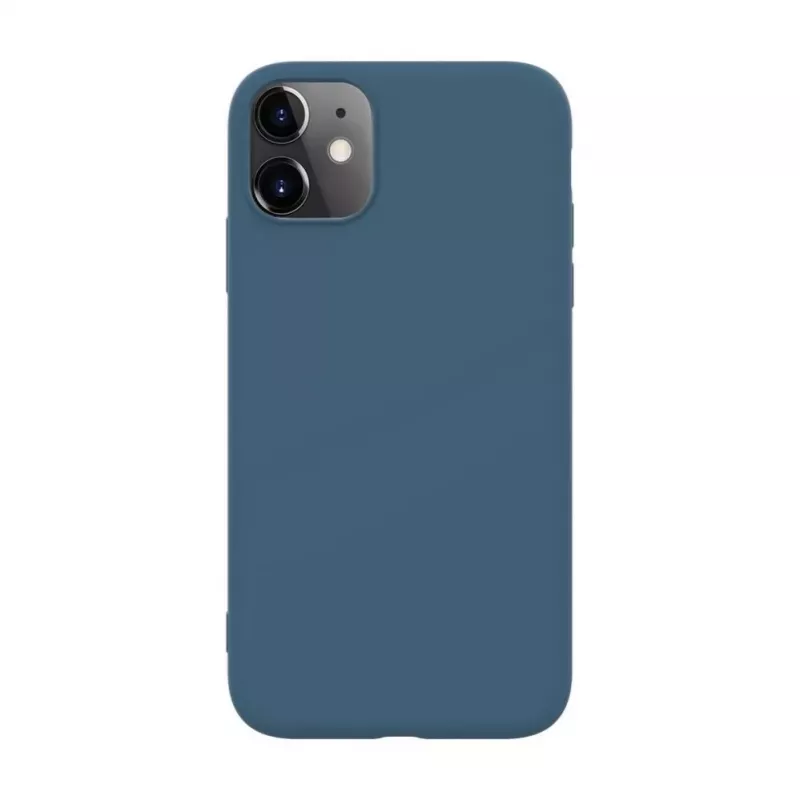 iLike Cover in Silicone Nano per Apple iPhone 11 Blu Notte