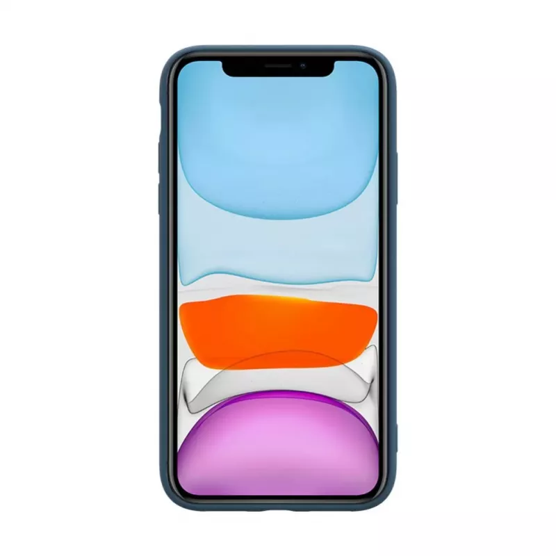 iLike Cover in Silicone Nano per Apple iPhone 11 Blu Notte