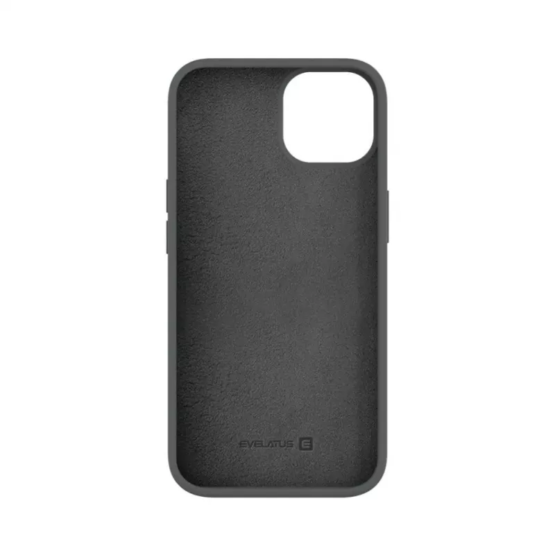 Evelatus Cover in Silicone Premium Soft Touch compatibile MagSafe per Apple iPhone 13 Argento