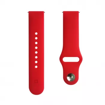 Evelatus Cinturino per orologio in silicone Loop 20mm (S/M 110mm) rosso