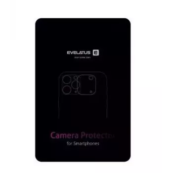 Evelatus Protezione completa per lenti fotocamera Armor per Samsung Galaxy S23 – vetro temperato con cornice in alluminio, durezza 9H, nero