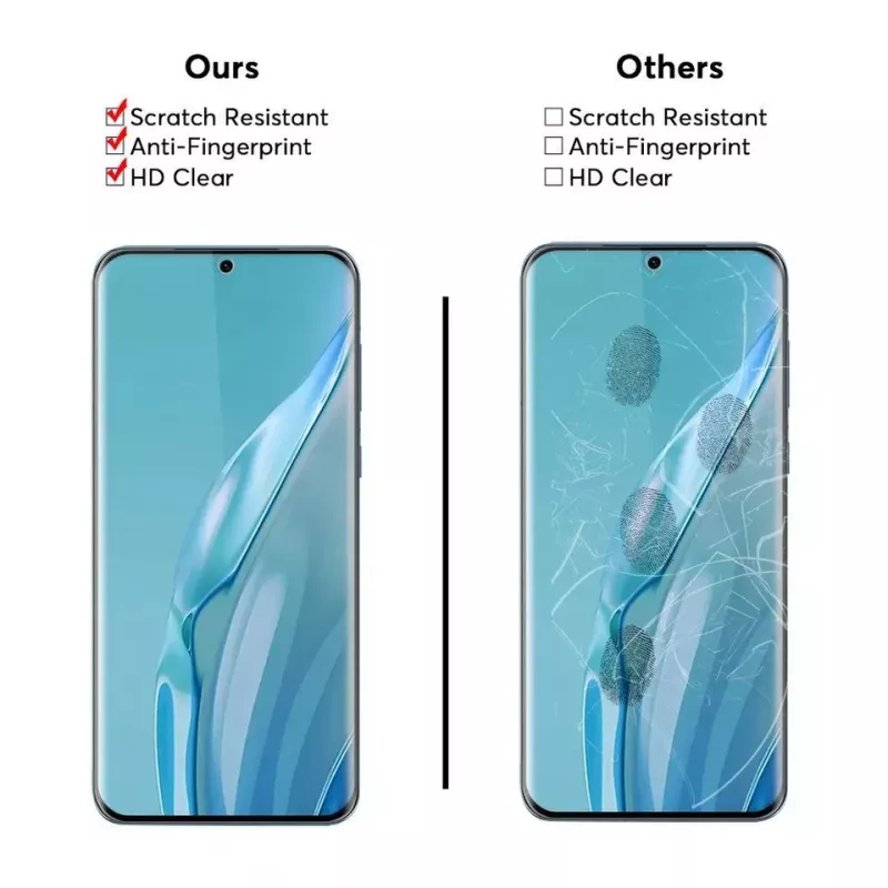 Evelatus Huawei P60 Pro vetro temperato 2.5D Full Cover Japan Glue Anti-Static