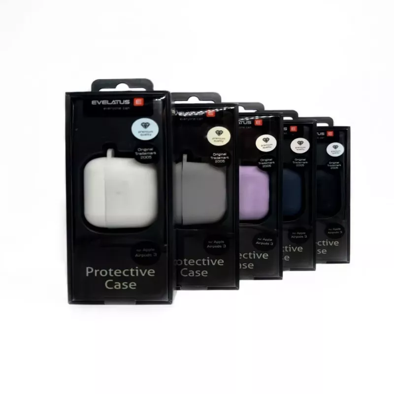EVELATUS Custodia in silicone per Apple AirPods 3 argento