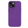 Evelatus Custodia in silicone Premium Soft Touch per Apple iPhone 15 viola scuro