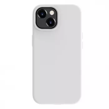 Evelatus Custodia in silicone Premium Soft Touch per Apple iPhone 15 bianca