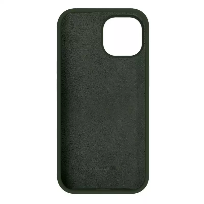 Evelatus Custodia in silicone Premium Soft Touch per Apple iPhone 15 oliva scuro