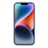 Evelatus Custodia in silicone Premium Soft Touch per Apple iPhone 15 grigio lavanda