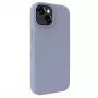 Evelatus Custodia in silicone Premium Soft Touch per Apple iPhone 15 grigio lavanda