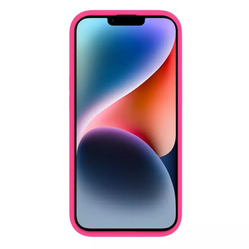 Evelatus Custodia in silicone Premium Soft Touch per Apple iPhone 15 Plus rosa