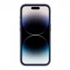 Evelatus Custodia in silicone Premium Soft Touch per Apple iPhone 15 Pro blu mezzanotte