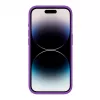 Evelatus Custodia in silicone Premium Soft Touch per Apple iPhone 15 Pro Max viola scuro