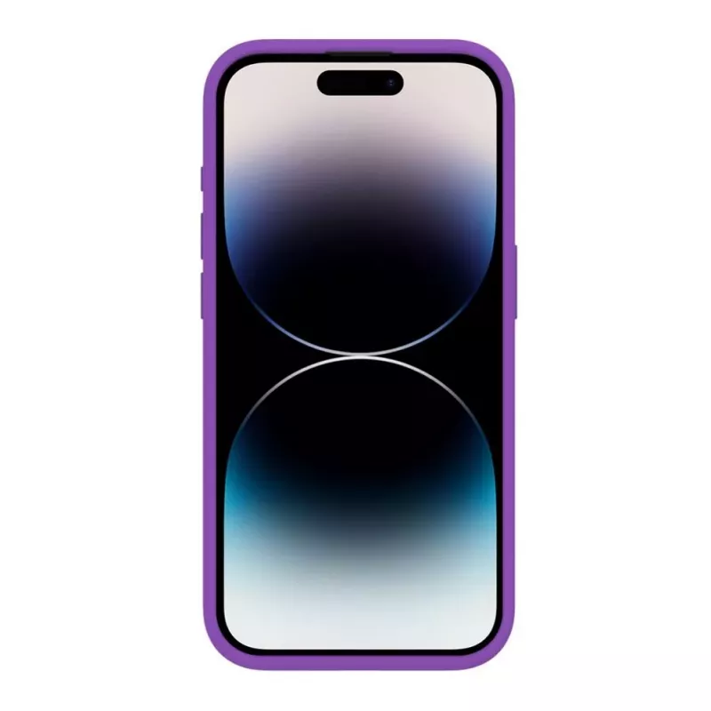 Evelatus Custodia in silicone Premium Soft Touch per Apple iPhone 15 Pro Max viola scuro