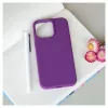 Evelatus Custodia in silicone Premium Soft Touch per Apple iPhone 15 Pro Max viola scuro