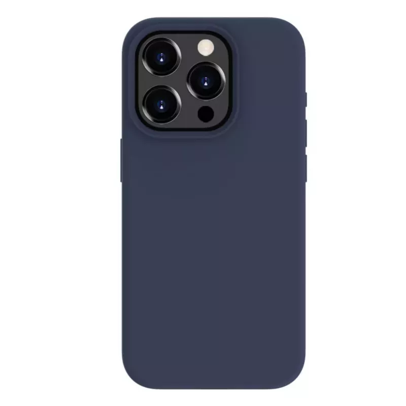 Evelatus Custodia in silicone Premium Soft Touch per Apple iPhone 15 Pro Max Midnight Blue