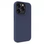 Evelatus Custodia in silicone Premium Soft Touch per Apple iPhone 15 Pro Max Midnight Blue