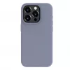 Evelatus Custodia in silicone Premium Soft Touch per Apple iPhone 15 Pro Max grigio lavanda