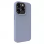 Evelatus Custodia in silicone Premium Soft Touch per Apple iPhone 15 Pro Max grigio lavanda