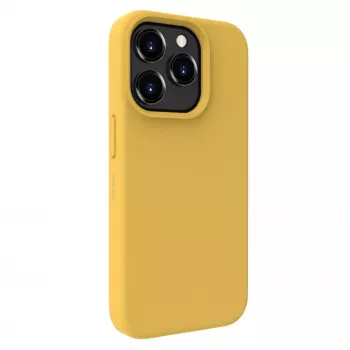 Evelatus Custodia in silicone Premium Soft Touch per Apple iPhone 15 Pro Max oro
