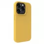 Evelatus Custodia in silicone Premium Soft Touch per Apple iPhone 15 Pro Max oro
