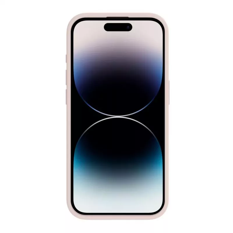 Evelatus Custodia in silicone Premium Soft Touch per Apple iPhone 15 Pro Max rosa sabbia