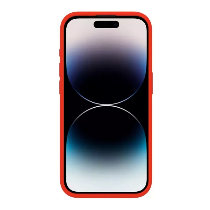 Evelatus Custodia in silicone Premium Soft Touch per Apple iPhone 15 Pro Max rossa