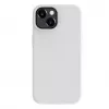 Evelatus Custodia in silicone Premium MagSafe Soft Touch per Apple iPhone 15 bianca