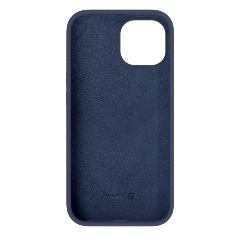 Evelatus Custodia in silicone Premium MagSafe Soft Touch per Apple iPhone 15 Midnight Blue