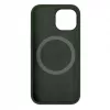 Evelatus Custodia in silicone Premium MagSafe Soft Touch per Apple iPhone 15 oliva scuro