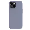 Evelatus Custodia in silicone Premium MagSafe Soft Touch per Apple iPhone 15 grigio lavanda