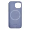 Evelatus Custodia in silicone Premium MagSafe Soft Touch per Apple iPhone 15 grigio lavanda