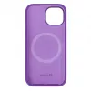 Evelatus Custodia in silicone Premium MagSafe Soft Touch per Apple iPhone 15 Plus viola scuro