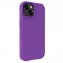 Evelatus Custodia in silicone Premium MagSafe Soft Touch per Apple iPhone 15 Plus viola scuro