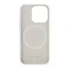 Evelatus Custodia in silicone Premium MagSafe Soft Touch per Apple iPhone 15 Pro bianca